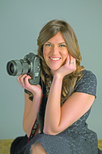 Stacey Coleman, pictured here by a friend, is Suffield’s newest professional photographer.