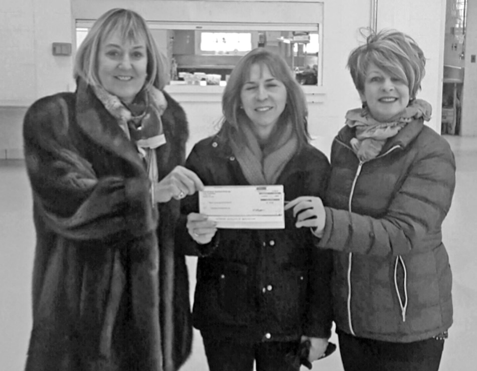 Coldwell Banker of Suffield makes another sizable donation from their own agents to the Suffield Emergency Aid Association. Agents work hard all year, and with gratitude offer some of their earnings to a charitable nonprofit. Pictured are (from the left) Sally Peters (Coldwell Banker), Janet Frechette (Suffield Emergency Aid), Sheila O’Connor (Coldwell Banker).
