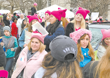 Beth and her sisters joined a crowd of thousands ralllying in support of various women’s issues. It was a memorable experience for all those who participated.