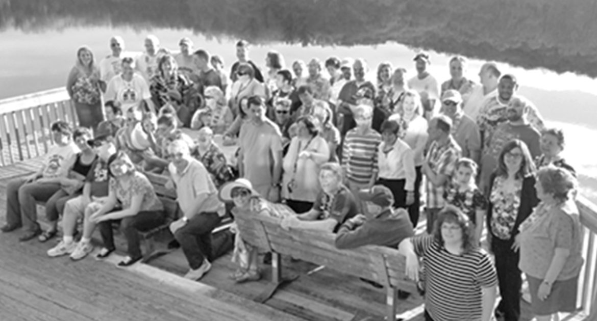 Bowling Buddies celebrate a Beach Party Luau at Sunrise Park.