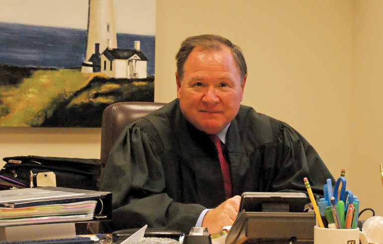Judge Barry Armata is pictured in his chambers at the Waterbury Courthouse. He was recently appointed to the Connecticut Superior Court.