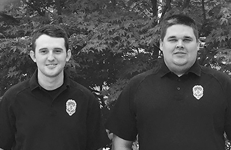 Firefighters Christopher Berkett, left, and Dan Godin have been hired by the Suffield Fire Department.