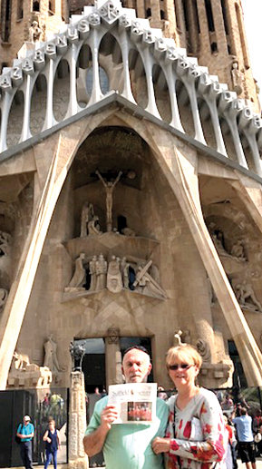 Mel and Beth Chafetz brought the Observer to La Sagrada Familia, in Barcelona. La Sagrada is an unfinished basilica of extraordinary Gothic and Art Nouveau design.
