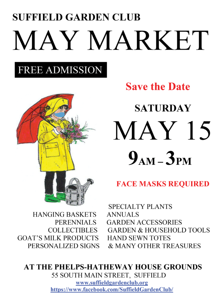 Annual May Market Coming! Save the Date May 15 The Suffield Observer